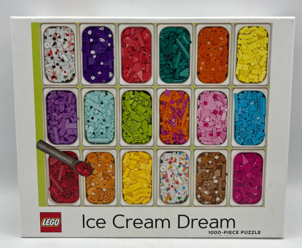 LEGO Ice Cream Dream 1000 Piece Puzzle Chronicle Books Colorful New Open Box Toy